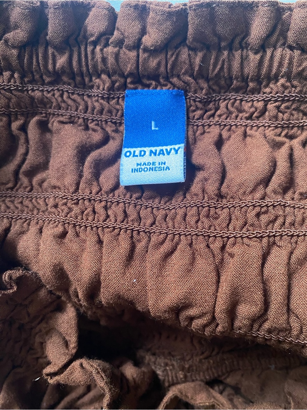 Easy Breastfeeding Old Navy Brown Smocked Waist Maxi Skirt - Picture 2 of 2
